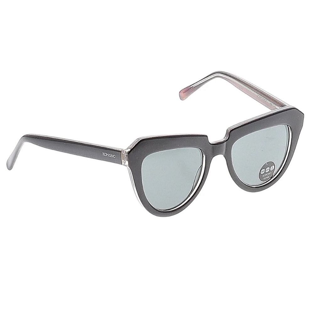 KOMONO Sunglasses Stella Black NEW cateye - Picture 13 of 13